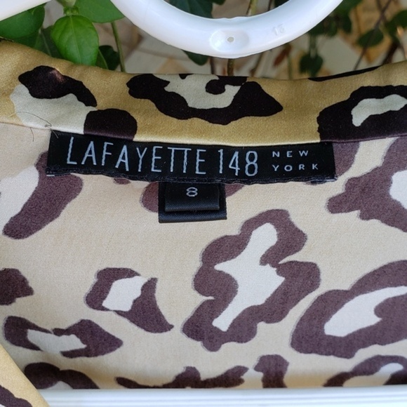 LaFayette 148 NY‎ Silk leopard blouse, - Picture 4 of 7